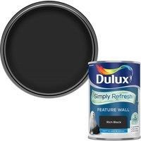 Dulux Simply Refresh Feature Wall Matt Emulsion Paint - Rich Black - 1.25L 5569122