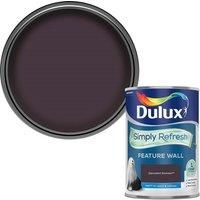 Dulux Simply Refresh Feature Wall Matt Emulsion Paint - decadent damson - 1.25 litres 5569238