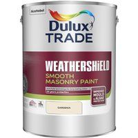Dulux Trade Weathershield Gardenia Smooth Masonry Paint, 5L Tin