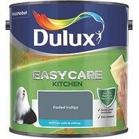 Dulux Easycare Kitchen Faded Indigo Matt Wall Paint, 2.5L