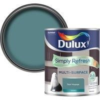 Dulux Simply Refresh Multi-Surface Eggshell Paint - Teal Voyage - 750ml