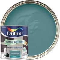 Dulux Simply Refresh Multi-Surface Eggshell Paint - Teal Voyage - 750ml