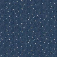 MIDNIGHT BLUE NAVY WALLPAPER - GEOMETRIC METALLIC TROPICAL ANIMALS