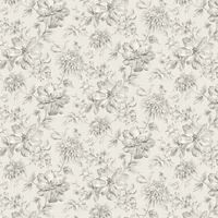 Fine Decor Lucia Floral Silver/Grey Metallic Effect 10m Wallpaper M1547