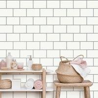 Metro Tile White/Silver
