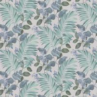 Crown Eden Tropical Grey Wallpaper M1651 - Vinyl Texture Foliage Palm Leaf