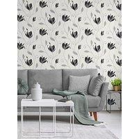 Crown Synergy Floral Sidewall Wallpaper