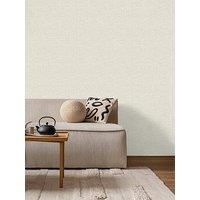 Crown Rowan Hessian Texture Stone Wallpaper M1763 - Textured Fabric Effect