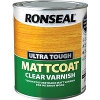 Ronseal UTVMC750 750ml Ultra Tough Internal Clear Mattcoat Varnish