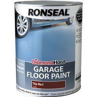 Ronseal DHGFPTR5L Diamond Hard Garage Floor Paint Tile Red 5 Litre