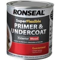 Ronseal RSLEWPGRY750 Super Flexible Wood Primer and Undercoat Grey, 750 ml (Pack of 1)