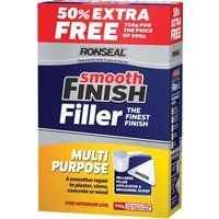 Ronseal 36548 Smooth Finish Multipurpose Wall Powder Filler 500g + 50% RSLMPLF50