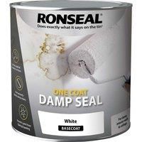 Ronseal One Coat Damp Seal White Paint 2.5L Stain Block Protection Interior Wet