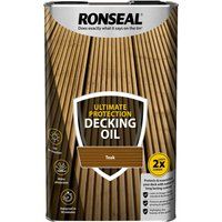 Ronseal Ultimate Protection Decking Oil Teak 5L