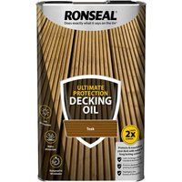 Ronseal Ultimate Protection Decking Oil Teak 5L