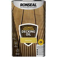 Ronseal RSLUDONP5L 5L Ultimate Protection Decking Oil - Natural Pine