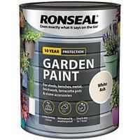 Ronseal Garden White Ash Matt Metal & Wood Paint, 750Ml