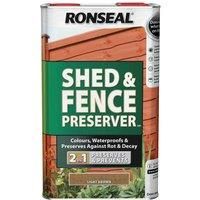 Ronseal Light brown Matt Fence & shed Wood preserver 5L