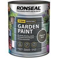 Ronseal Garden Charcoal grey Matt Metal & wood paint 0.75L