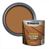 RONSEAL Q/D DECKING STAIN RICH MAHOGANY 2.5L PAINT