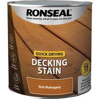 RONSEAL Q/D DECKING STAIN RICH MAHOGANY 2.5L PAINT