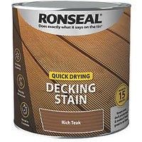 RONSEAL Q/D DECKING STAIN RICH TEAK 2.5L,PAINT