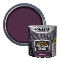 RONSEAL ULTIMATE DECKING STAIN BLACKCURRANT 2.5L, PAINT