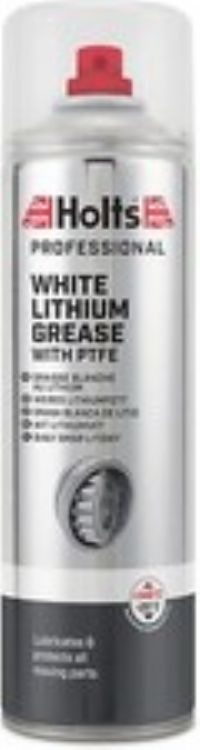 Holts White Lithium Grease Spray 500ml - Heavy Duty High Performance With PTFE