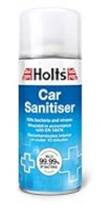 Holts TEC1 HAPP0086B Sanitiser, Air Con Bomb, Decontaminates Whole Car Interior in Minutes, Antibacterial, 150ml Aerosol
