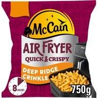 McCain Air Fryer Deep Ridge Crinkle Fries 750g