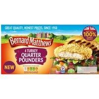 Bernard Matthews 4 Turkey Quarter Pounders 454g