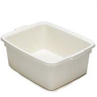 Addis Plastic Butler Large Rectangular Bowl, Linen Cream, 12.5 Litre