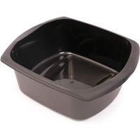 Addis Rectangular Washing Up Bowl, Soft Black, 9.5 Litre