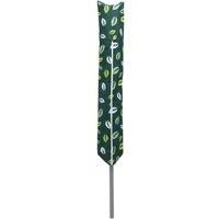 ADDIS ROTARY DRYER AIRER PARASOL WASHING LINE COVER GREEN & LEAF DESIGN WITH ZIP