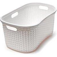 Addis Faux Rattan 40 L Hipster Laundry Washing Basket Calico Cream 515625ebay