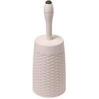 Addis Calico Rattan Toilet Brush Linen (Natural)