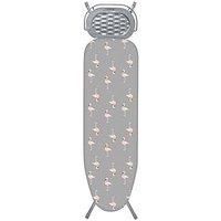 Addis Affinity Ironing Board, 114x37cm, Silver Flamingo design, Metal, 7 x 36 x 36 cm