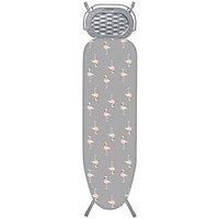 Addis Affinity Ironing Board, 114x37cm, Silver Flamingo design, Metal, 7 x 36 x 36 cm