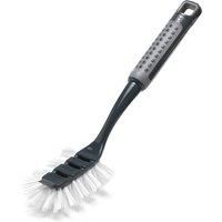 Addis 517698 ComfiGrip Washing Up Dish Brush with Scraper, Metallic Graphite, 6 x 8 x 30 cm