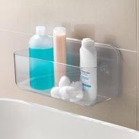 Addis Invisifix Bathroom Shower Storage Caddy Holder, Translucent, 13.5 x 28 x 15 cm