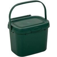 Addis 518250 Everyday Kitchen Food Waste Compost Caddy Bin, 4.5 Litre, Dark Green