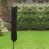Addis 518354 Outdoor Rotary Airer Protective Weatherproof Zipped Washing Line Cover, Black, 30 x178cm