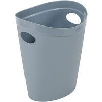 Addis Eco 100% Recycled Plastic Waste Paper Office Bedroom Trash Bin, 12 litres, Light Grey, 27 x 26 x 34cm