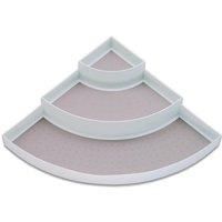 Addis Corner 3 Tier Storage £ Twin Material, White
