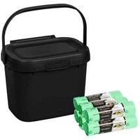 Addis Compost Caddy With 120 X Compostable Liners (6 Rolls)