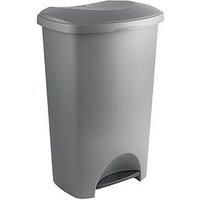 Addis 50-Litre Pedal Bin In Metallic Silver