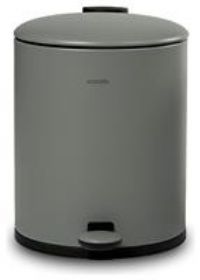 Addis 5 Litre Bathroom Pedal Bin - Grey
