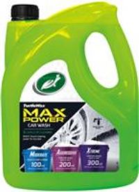 Turtle Wax 53284 M.A.X Power Car Wash Shampoo Removes Car Wax 4L