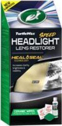 Turtle Wax Headlight Restorer Car Headlamp Polish Cleaner (Ceramic Headlight Kit)