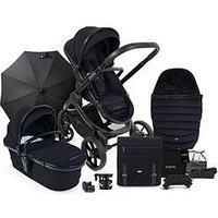iCandy Peach 7 Complete Bundle with Bag, Footmuff, Parasol, Raincover, Car Seat Adapters, Sunscreen and Cupholder